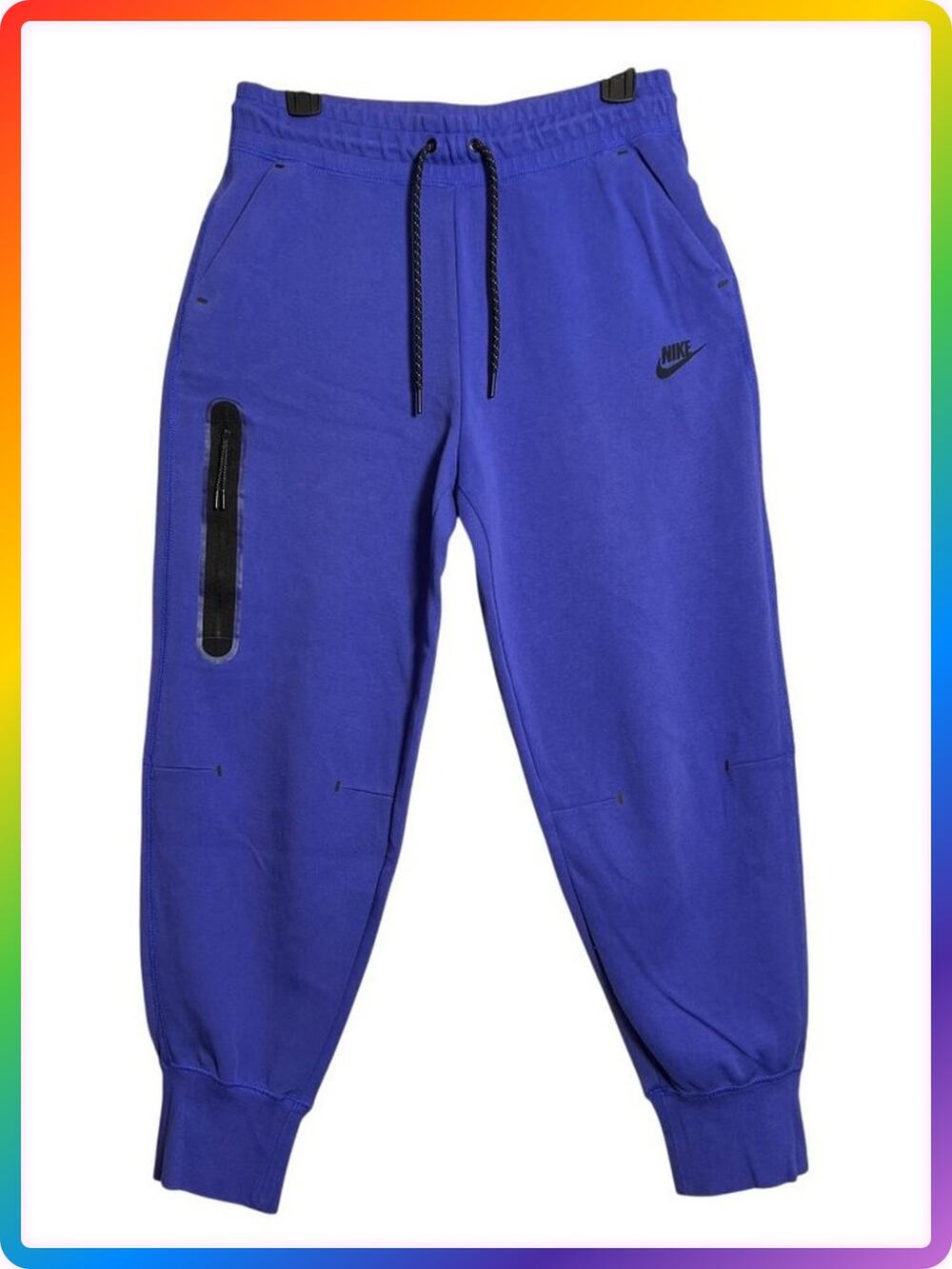 Nike Tech Fleece Jogger Pants WOMENS M Blue Purple High Rise